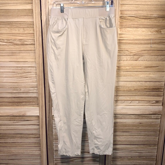 Libin Pants - Libin Womens Ankle Dress Pants Tan Size M